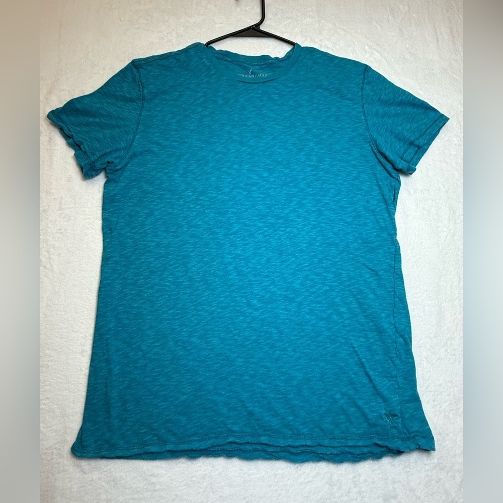 American Eagle Outfitters Teal Classic Fit Tee